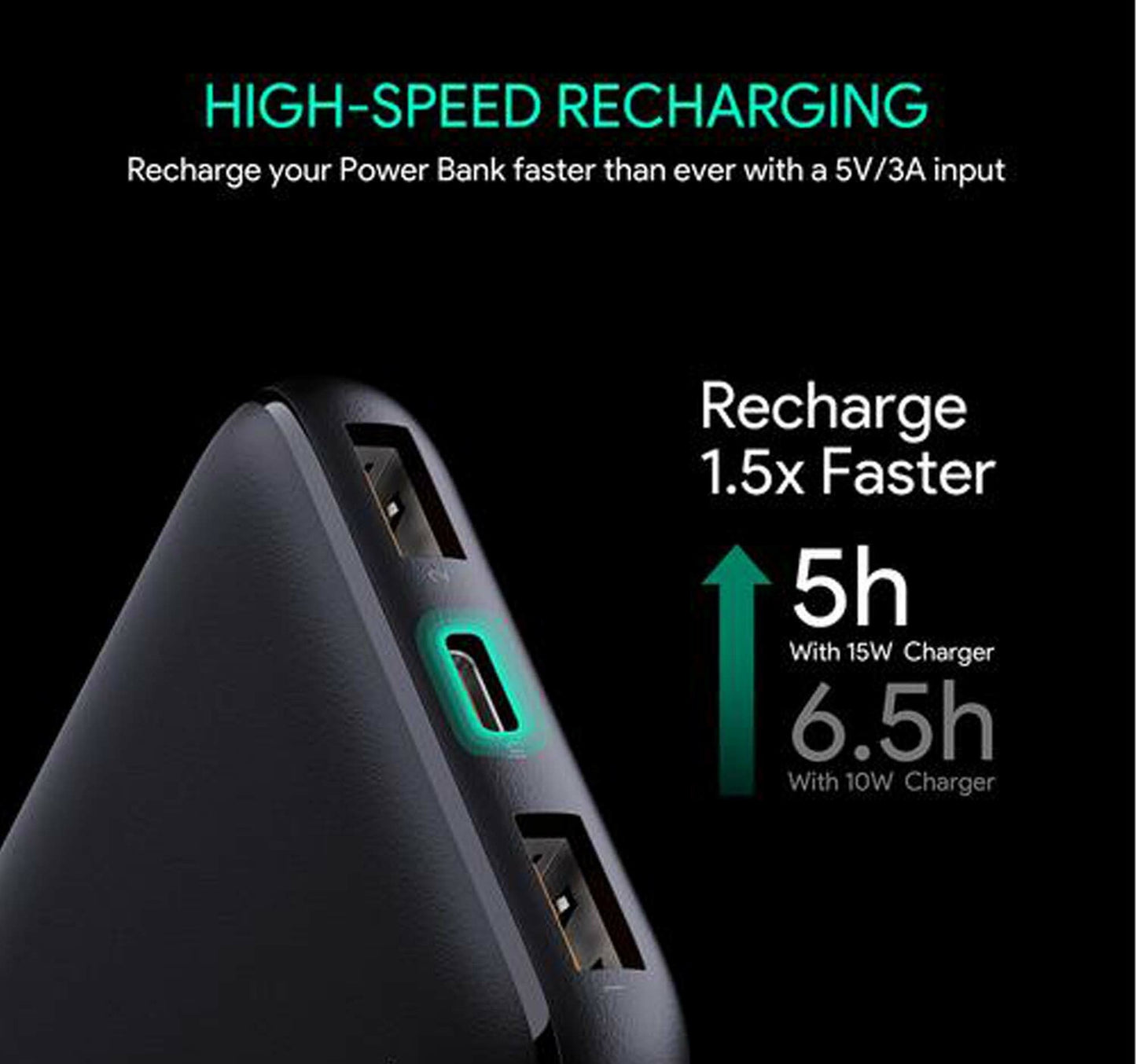 Aukey Slim Power Bank, 10000mAh, PBN73