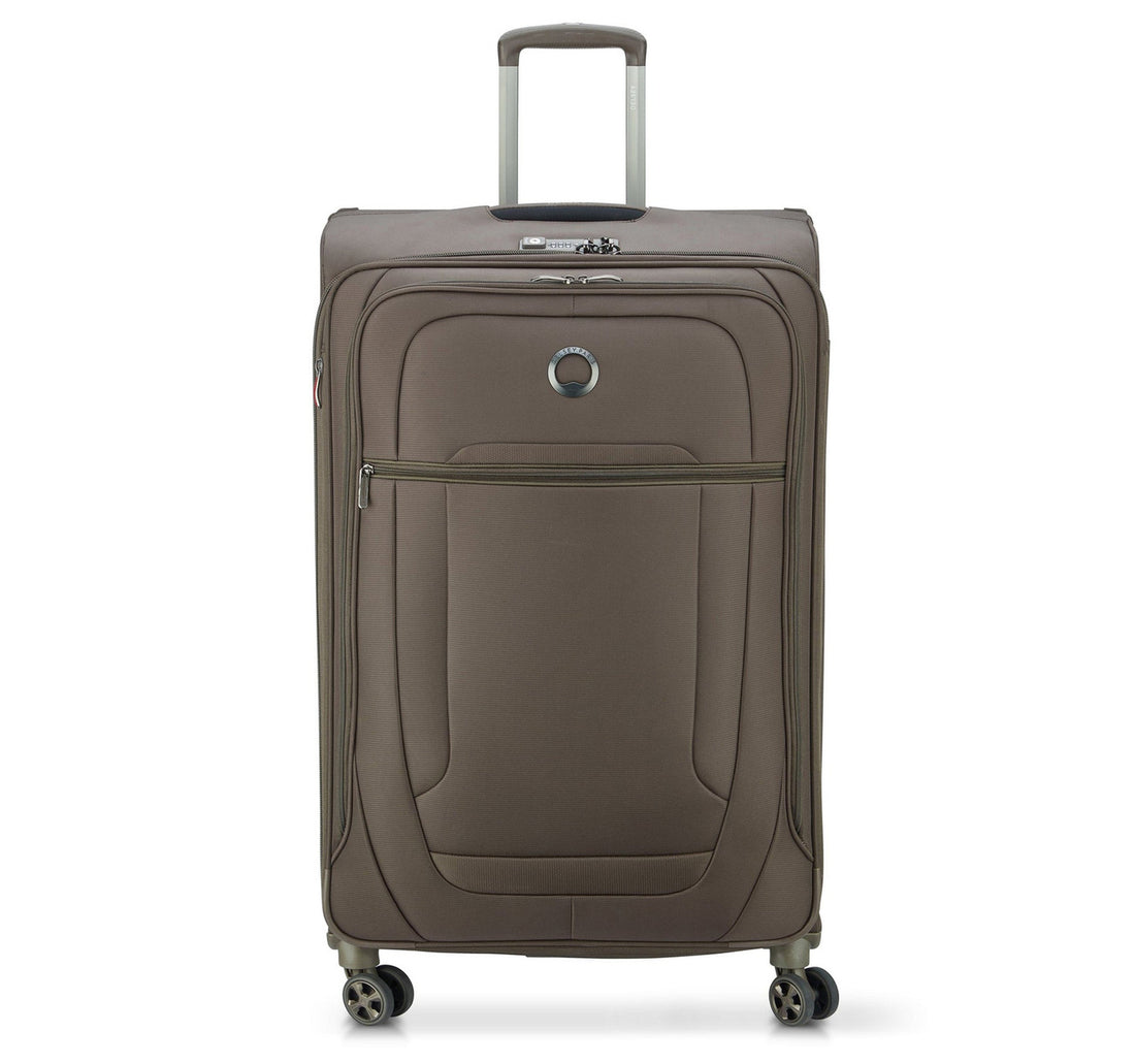 Delsey Helium Deluxe 4 Wheel Soft Trolley, 71 cm, Brown