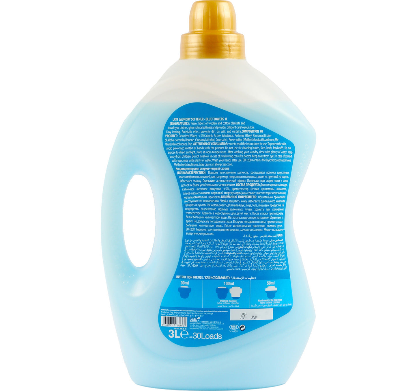 Layf Fabric Softener Blue Flower 3 Litres