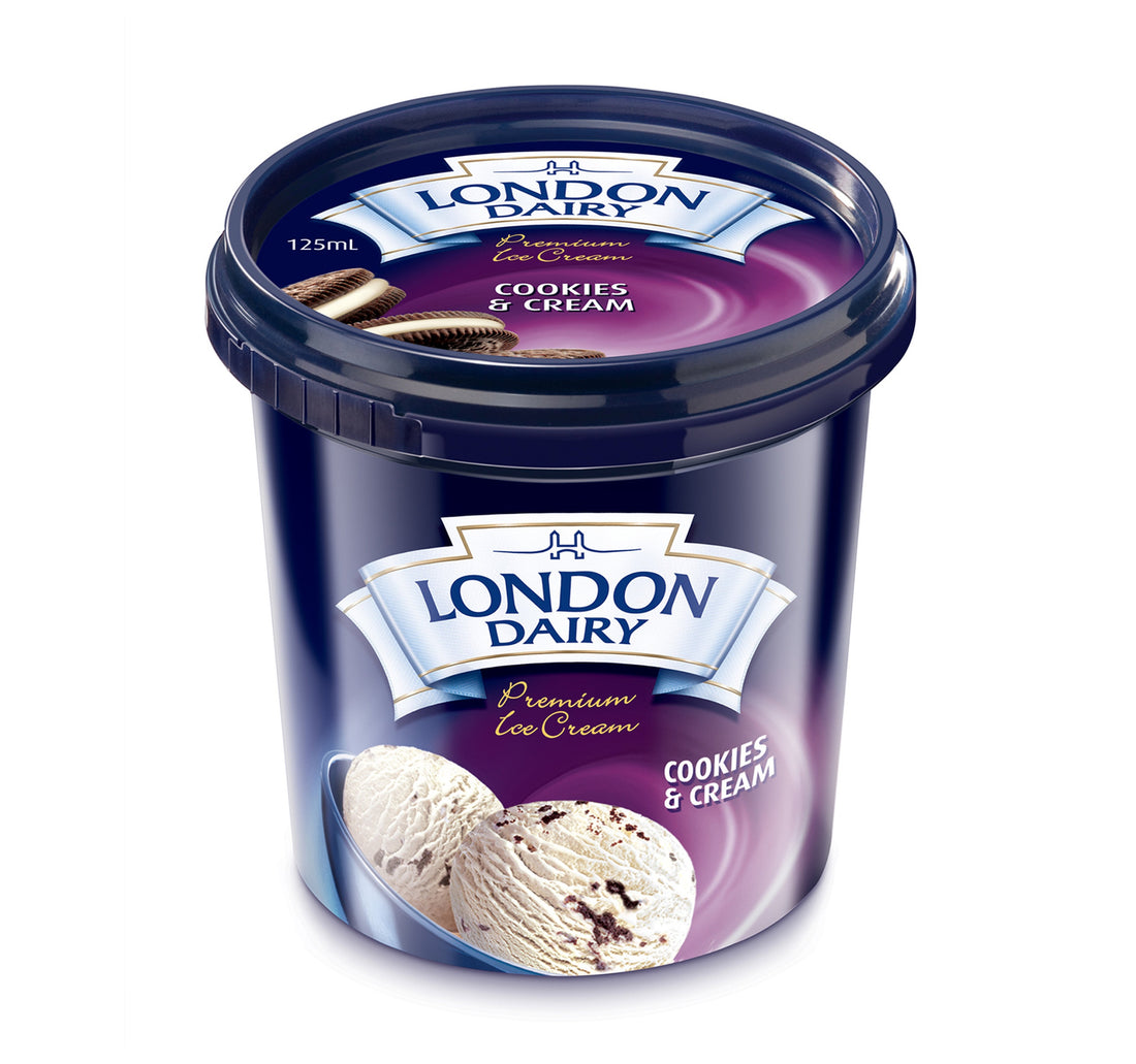 London Dairy Cookies & Cream Ice Cream 125 ml
