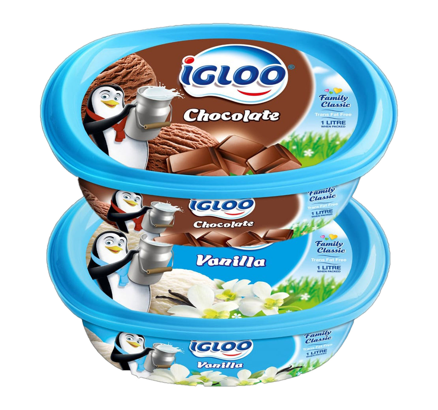 Igloo Ice Cream Assorted 2 x 1 Litre