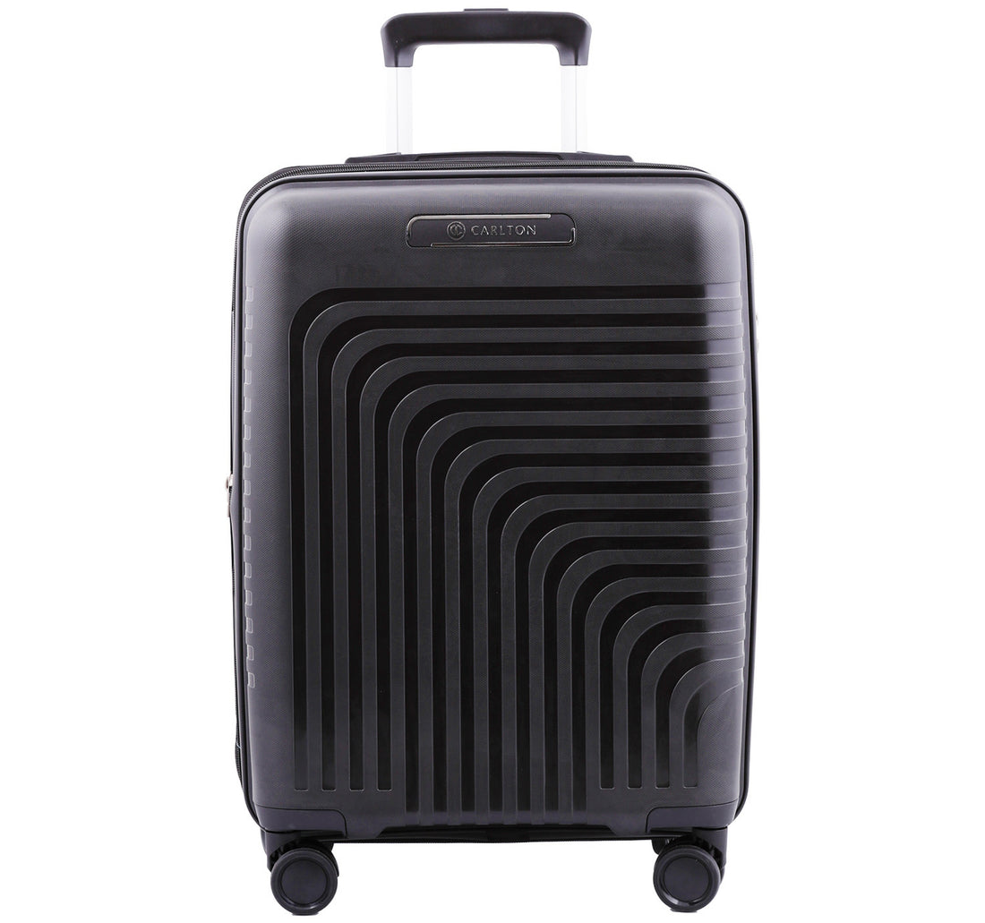 Carlton Wego 4 Double Wheel Hard Trolley, 55 cm, Black