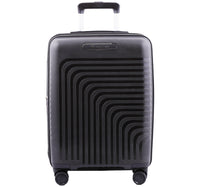 Carlton Wego 4 Double Wheel Hard Trolley, 55 cm, Black