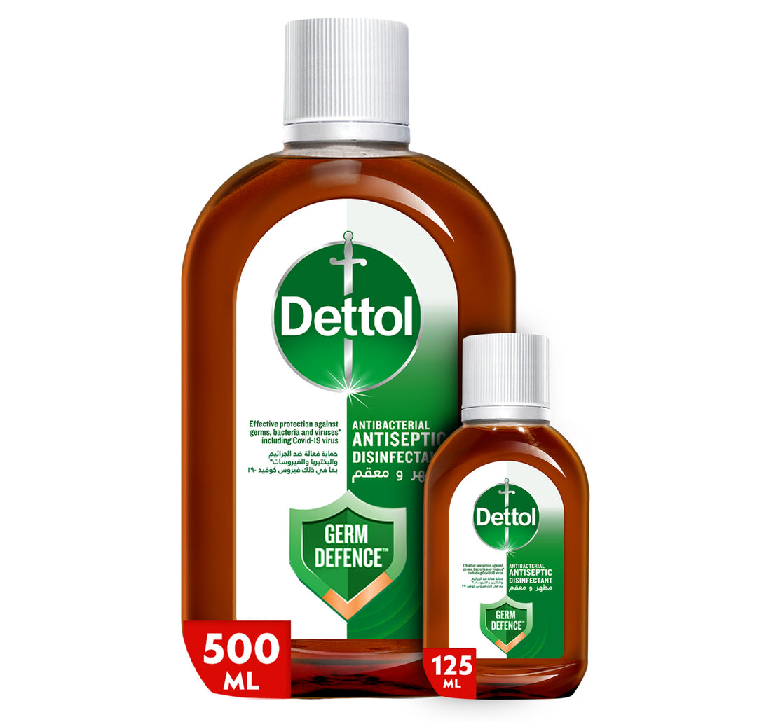 Dettol Antiseptic Disinfectant Liquid Value Pack 500 ml+125 ml