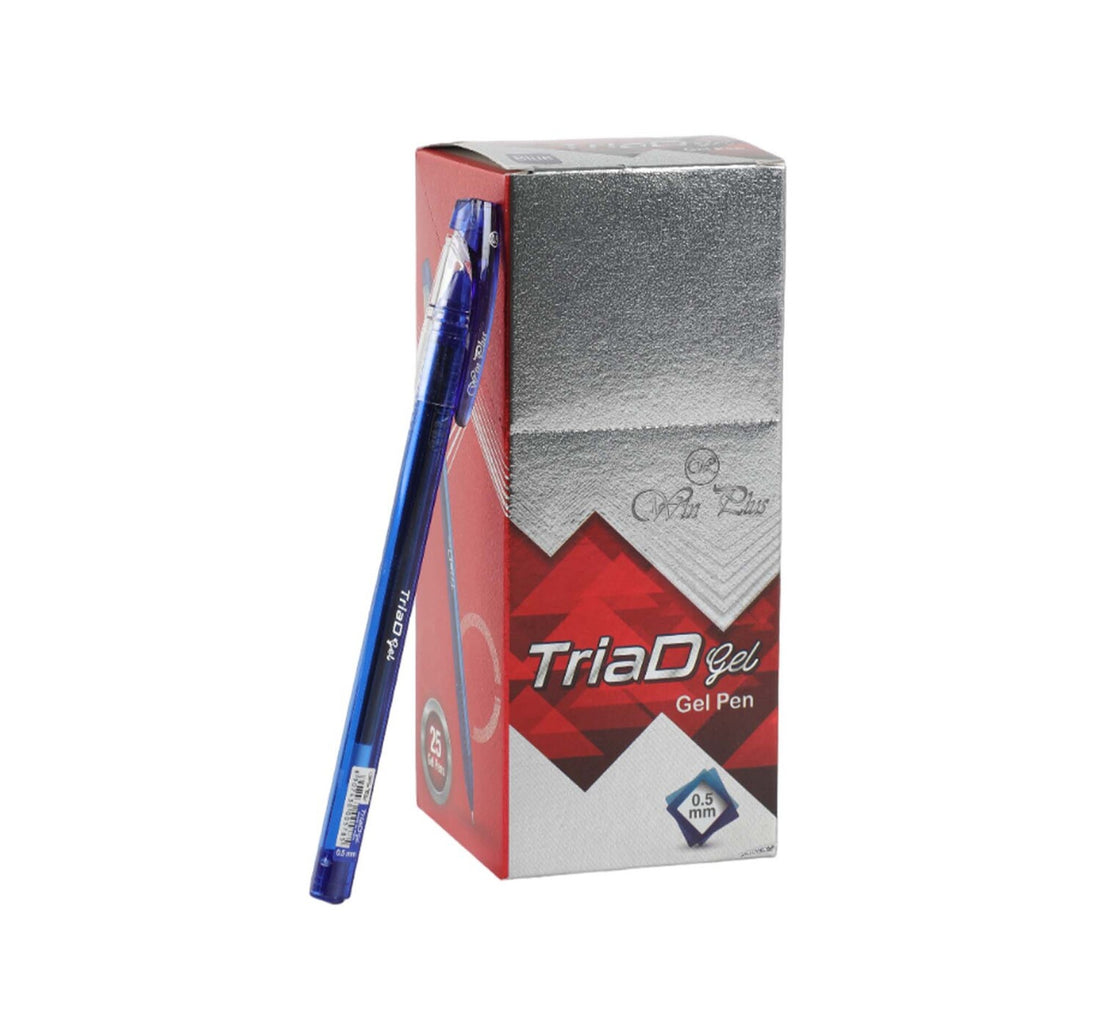Win Plus Pen Blue Triad Gel 0.5mm 25s