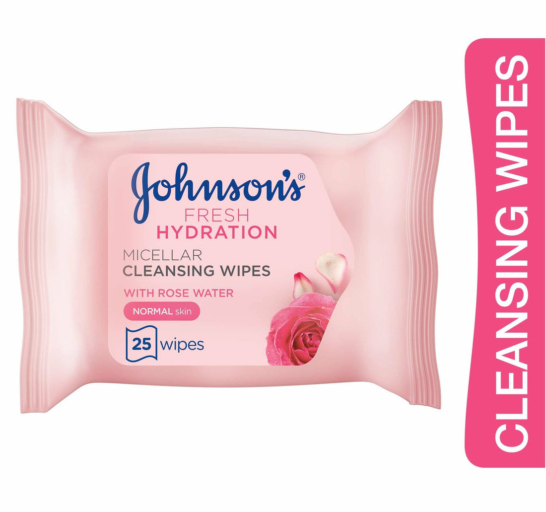 Johnson's Cleansing Wipes Fresh Hydration Micellar Normal Skin 25 pcs