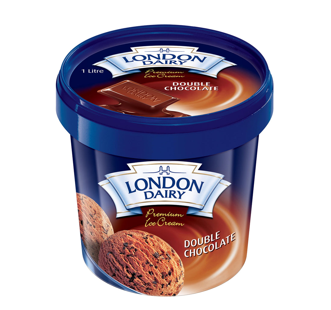 London Dairy Double Chocolate Ice Cream 1 Litre