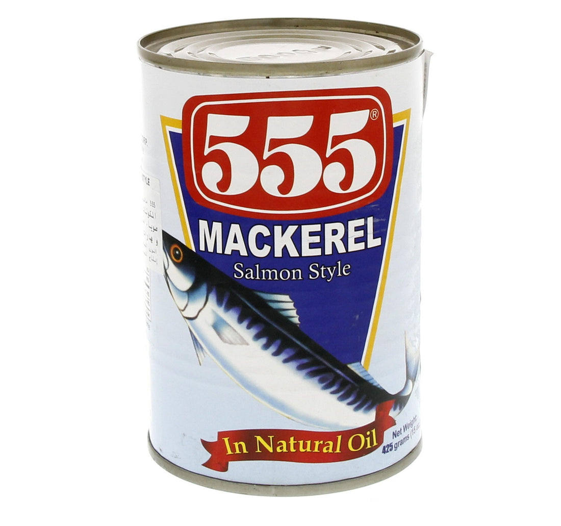 555 سمك الماكريل في زيت طبيعي 425 جم