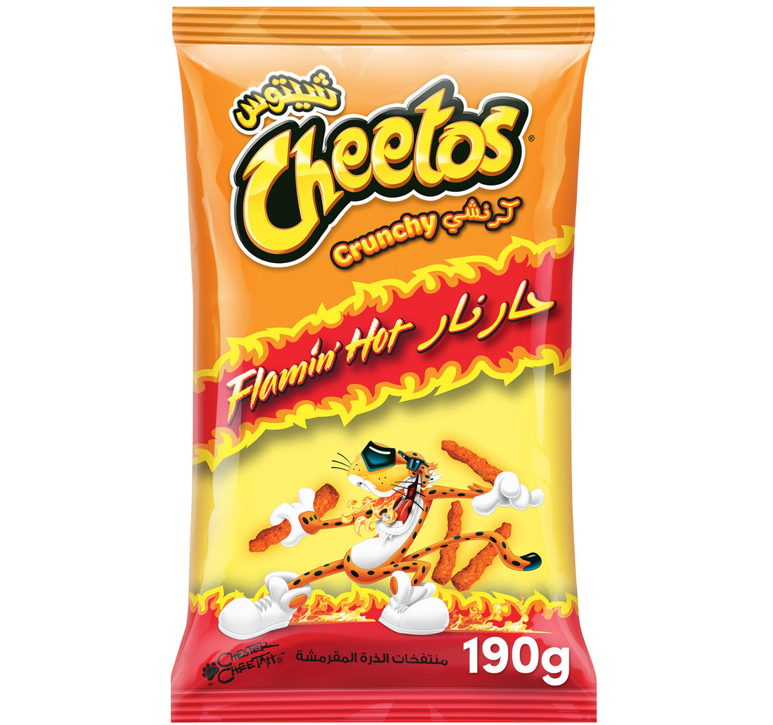 Cheetos Crunchy Flamin' Hot Snack 190 g