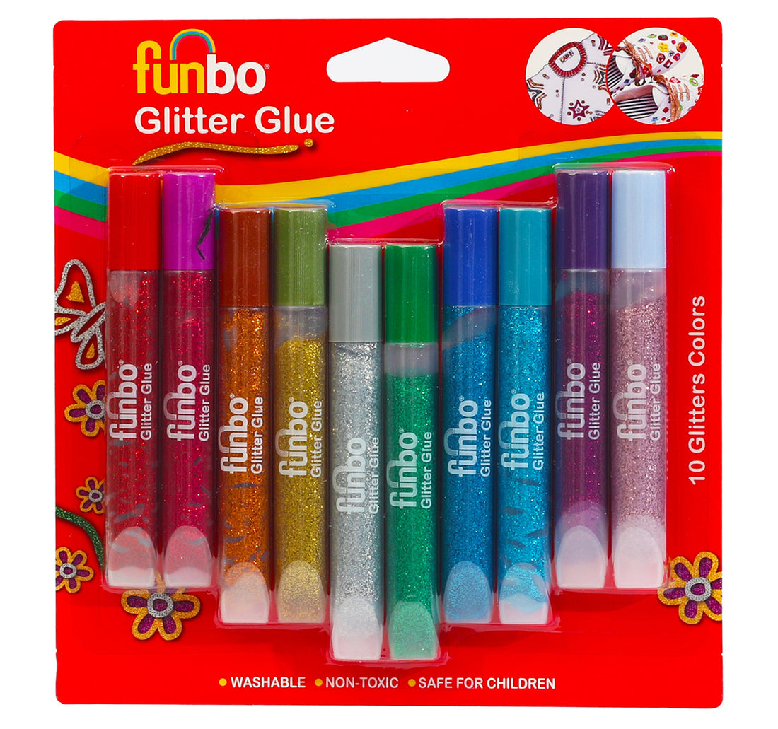 Funbo Glitter Glue FO-GG-10125 10 Colours