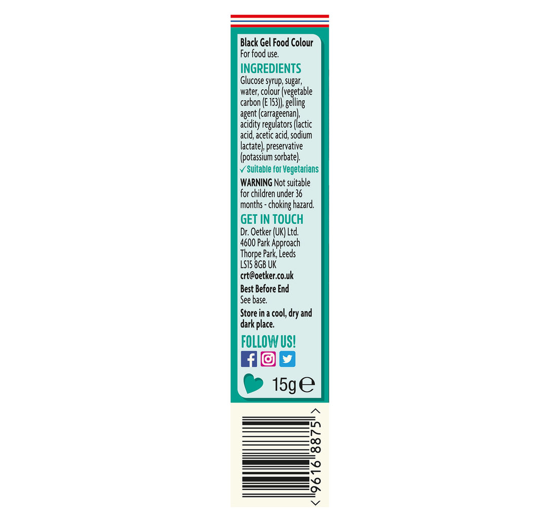 Dr .Oetker Food Colour Gel Black 15 g