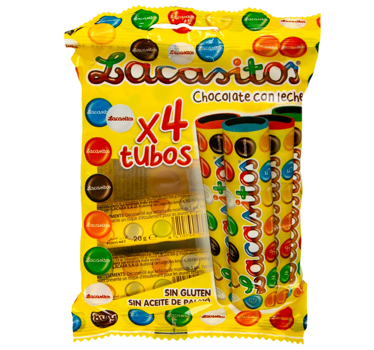 Lacasa Tube Pack Chocolate 4 x 20 g