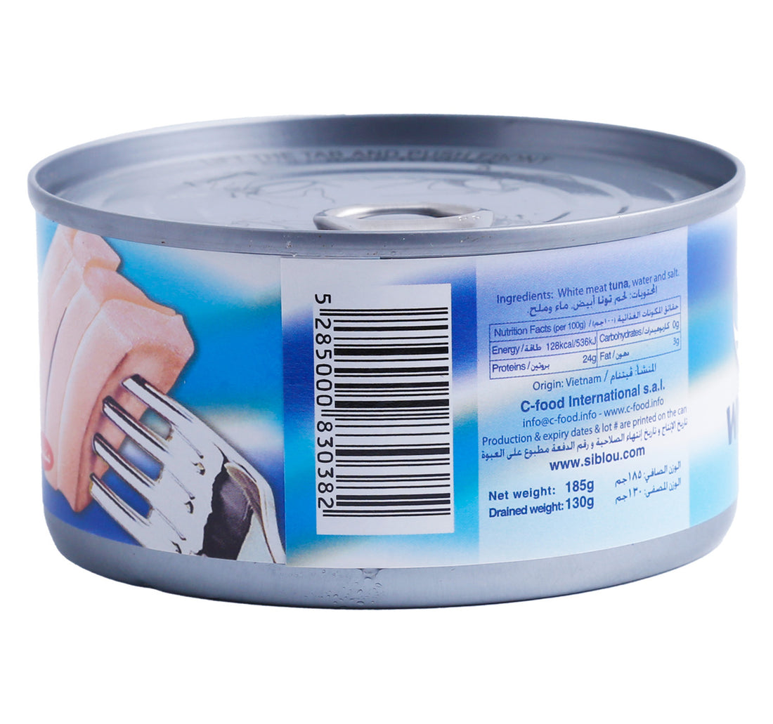Siblou White Solid Tuna In Water 185 g