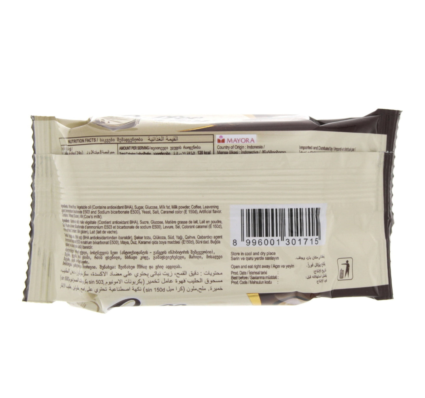 Mayora Italian Moment Indulgent Irresistible Coffee Joy Biscuit 39 g