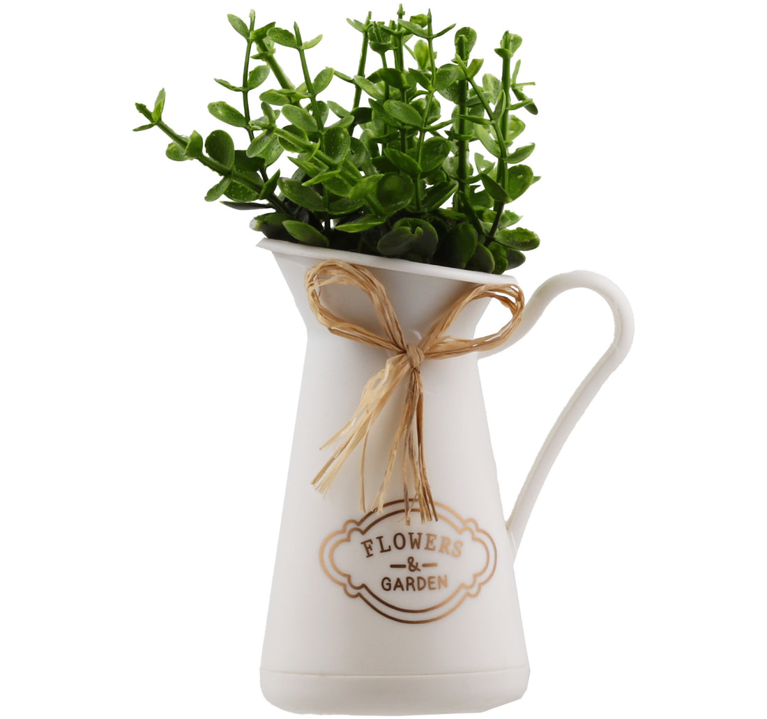 Maple Leaf Home Eva Flower With Pot Jar 11 x 18cm Assorted Colors