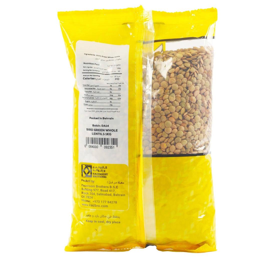 Bird Green Whole Lentils 1 kg
