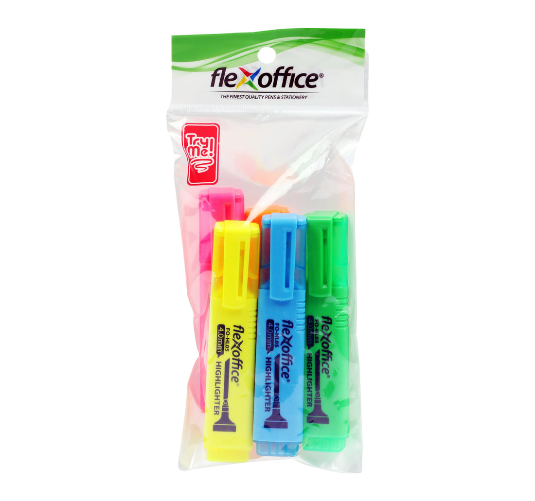 Flex Office Highlighter 5pcs Assorted HL06