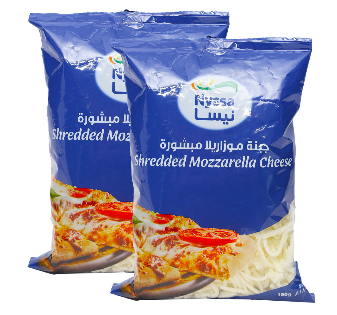Nyssa Shredded Mozzarella Cheese 2 x 180 g