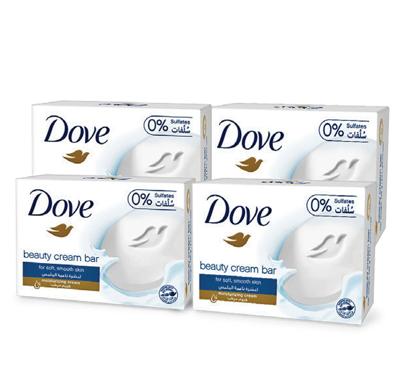 Dove White Beauty Cream Bar Value Pack 4 x 160 g