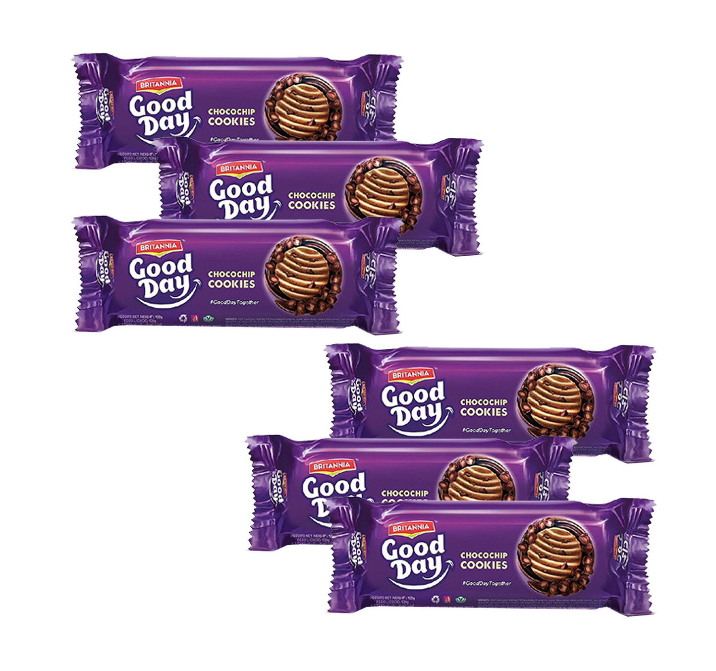 Britannia Good Day Chocochip Cookies Value Pack 6 x 120 g