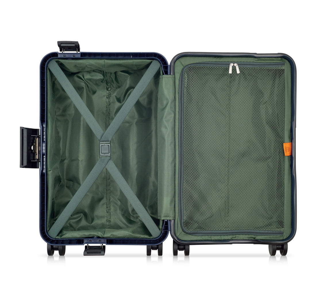 Delsey Securitech Stone 4 Double Wheels Hard Trolley, 82 cm, Navy