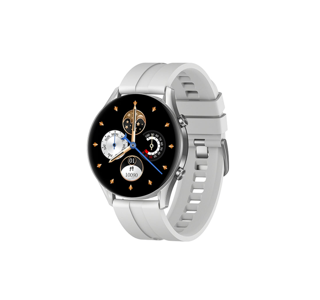HiFuture Flex 2 Smartwatch, 1.39 inches Display, Silver White