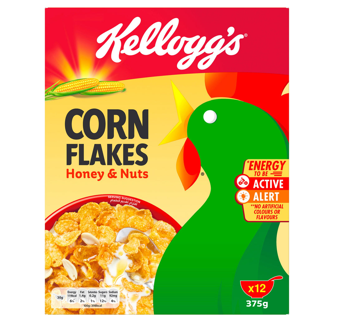 Kellogg's Corn Flakes Honey & Nuts 375 g