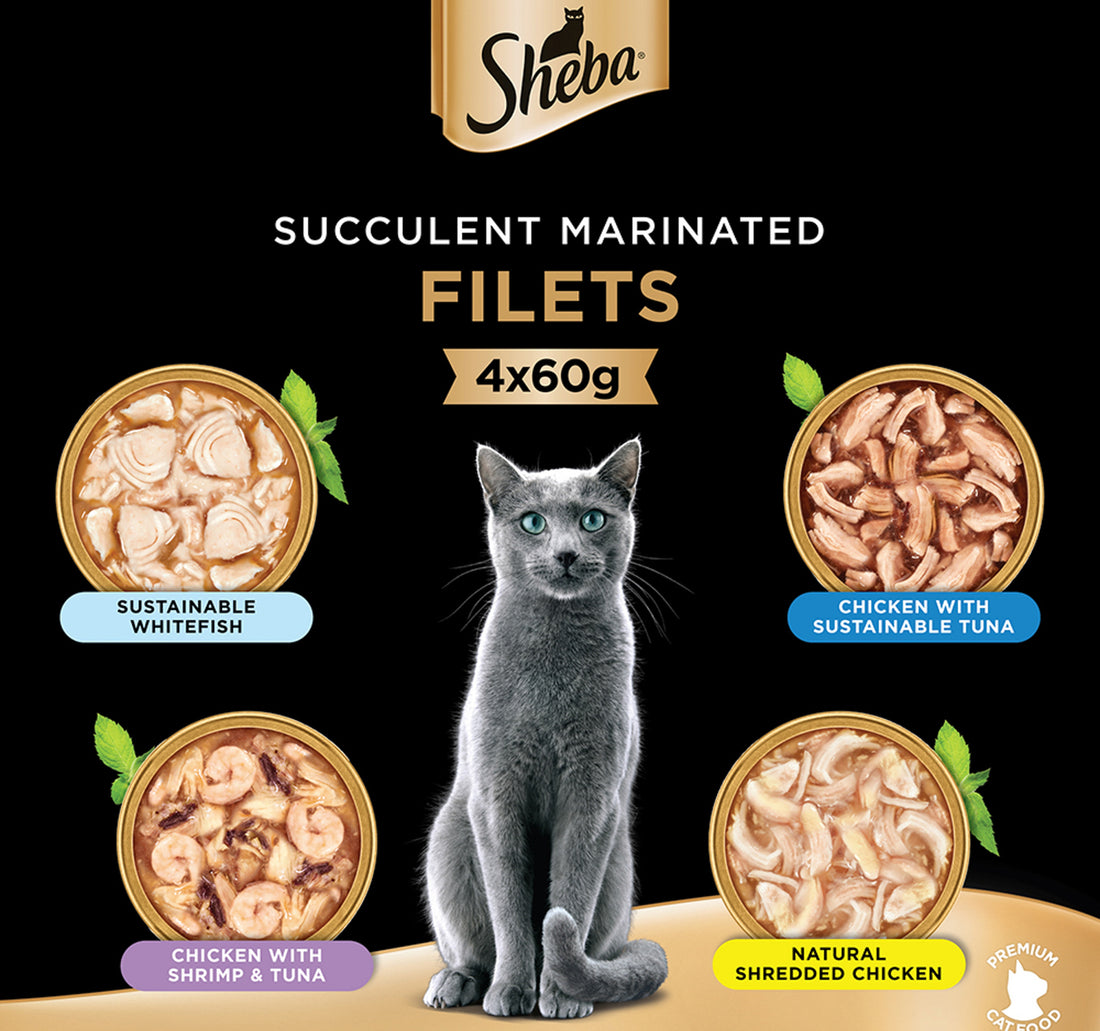 Sheba Filets Selection Cat Food 4 x 60 g