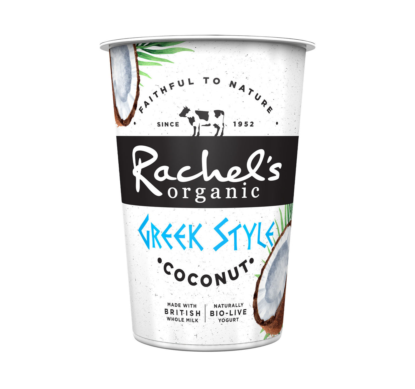 Rachel's Organic Greek Style Coconut Bio Live Yogurt 450 g