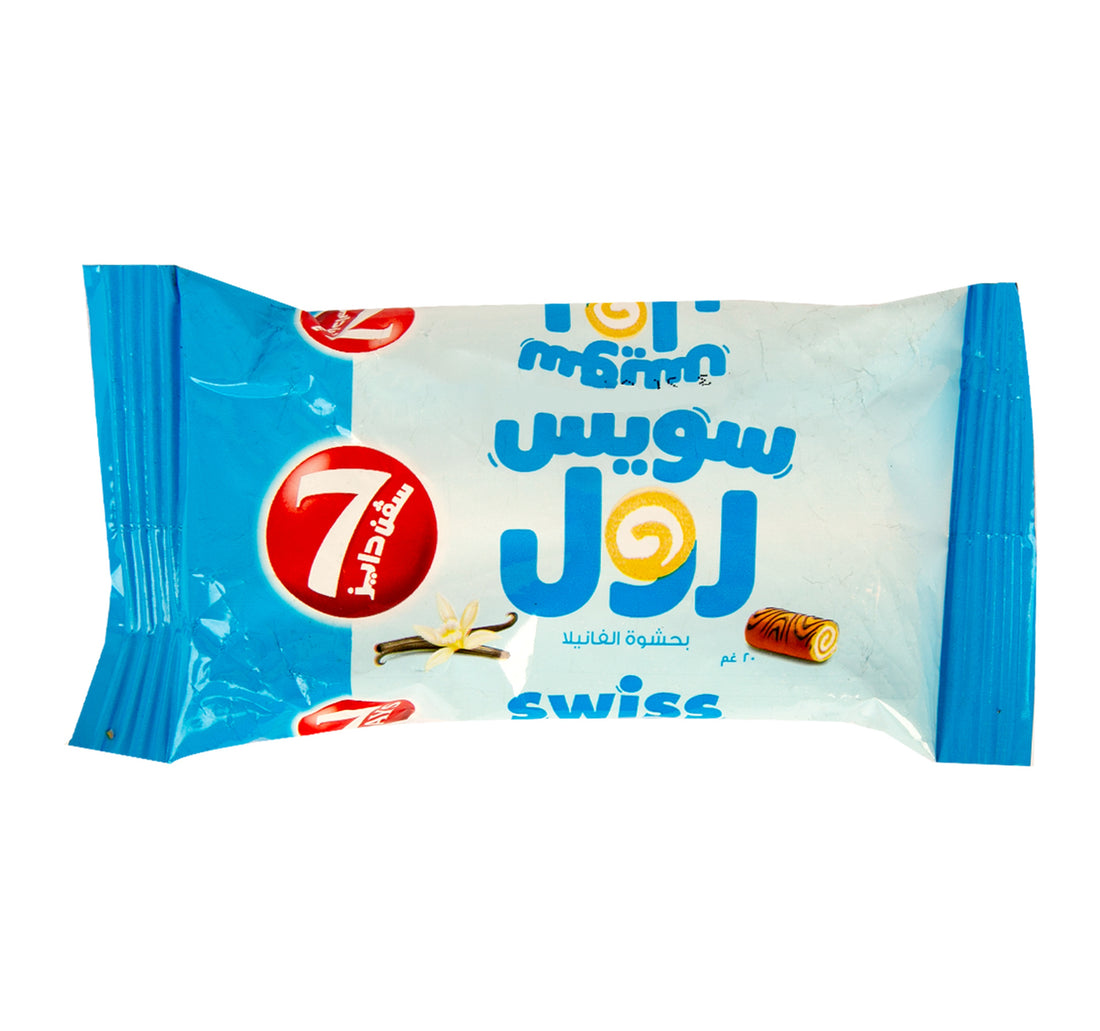 رول سويسري 7 أيام بحشوة الفانيليا 20 جم