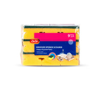 LuLu Grooved Sponge Scourer 9 pcs