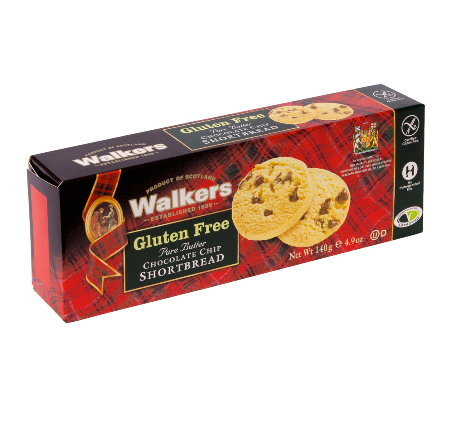 Walkers Gluten Free Pure Butter Chocolate Chip Shortbread 140 g