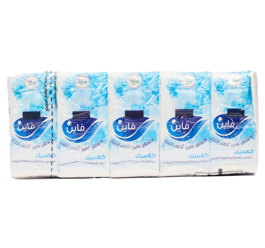 Fine Pocket Tissue Value Pack 10 x 10 Sheets