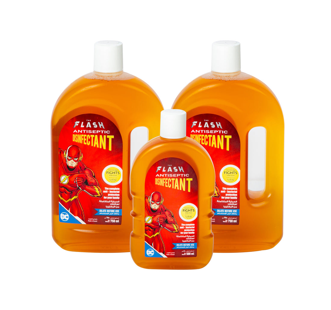 The Flash Antiseptic Disinfectant 2 x 750 ml + 500 ml