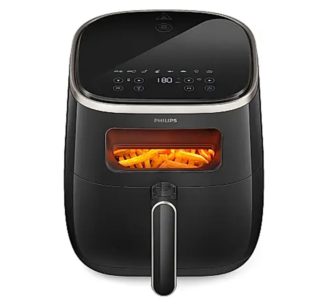 Philips Air Fryer with Digital Window, 5.6 L, Black, HD9257/80