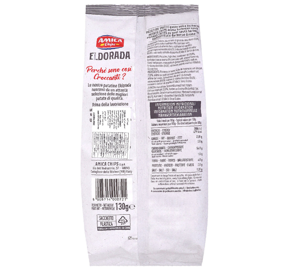 Amica Chips Eldorada Barbecue Salsa Potato Chips 130 g