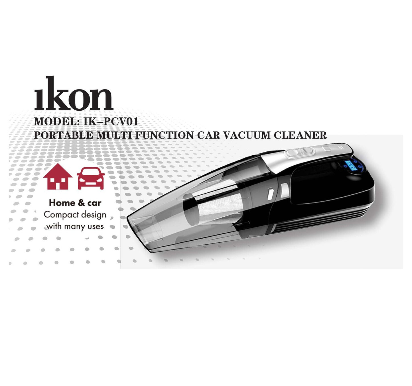 Ikon Portable Multi Function Car Vacuum Cleaner IKPCV01