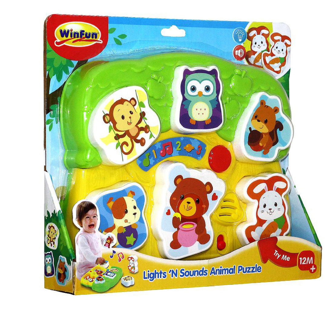 Winfun Lights 'N Sounds Animal Puzzle 771