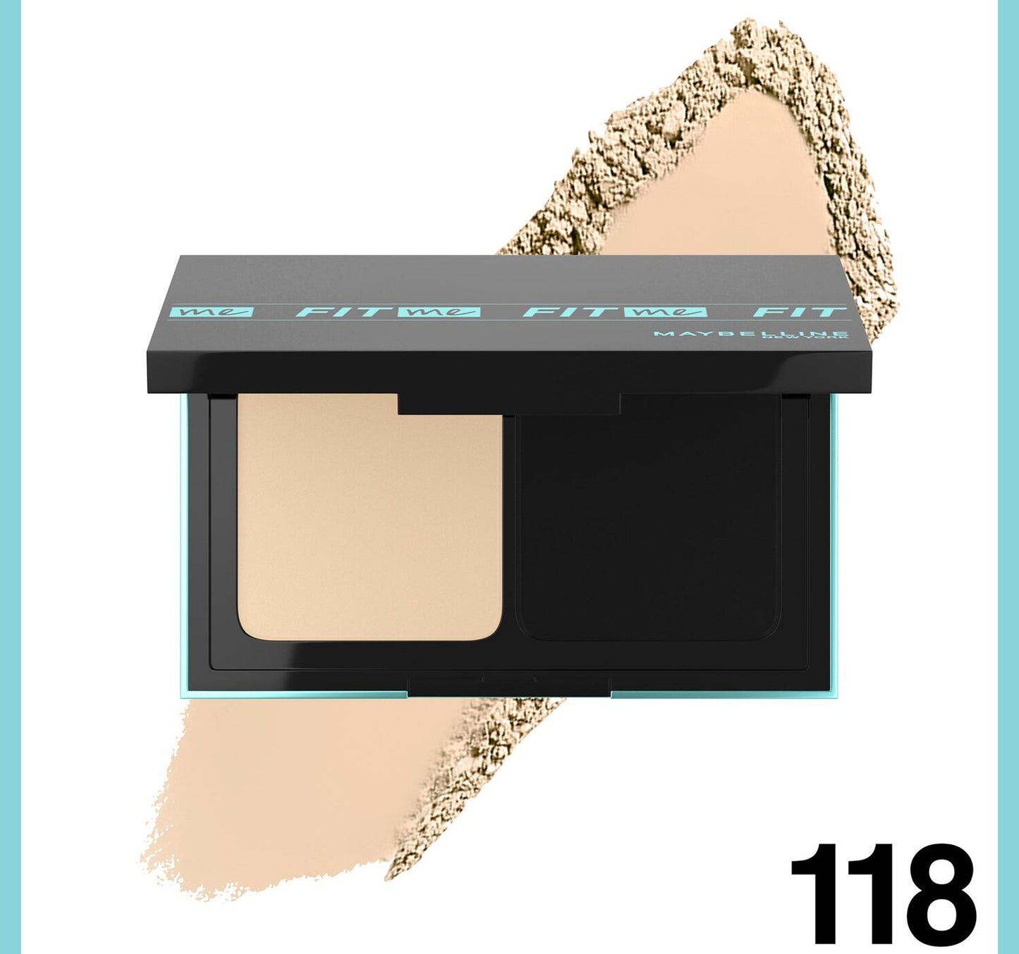 Maybelline Fit Me Matte Poreless Powder Foundation 118