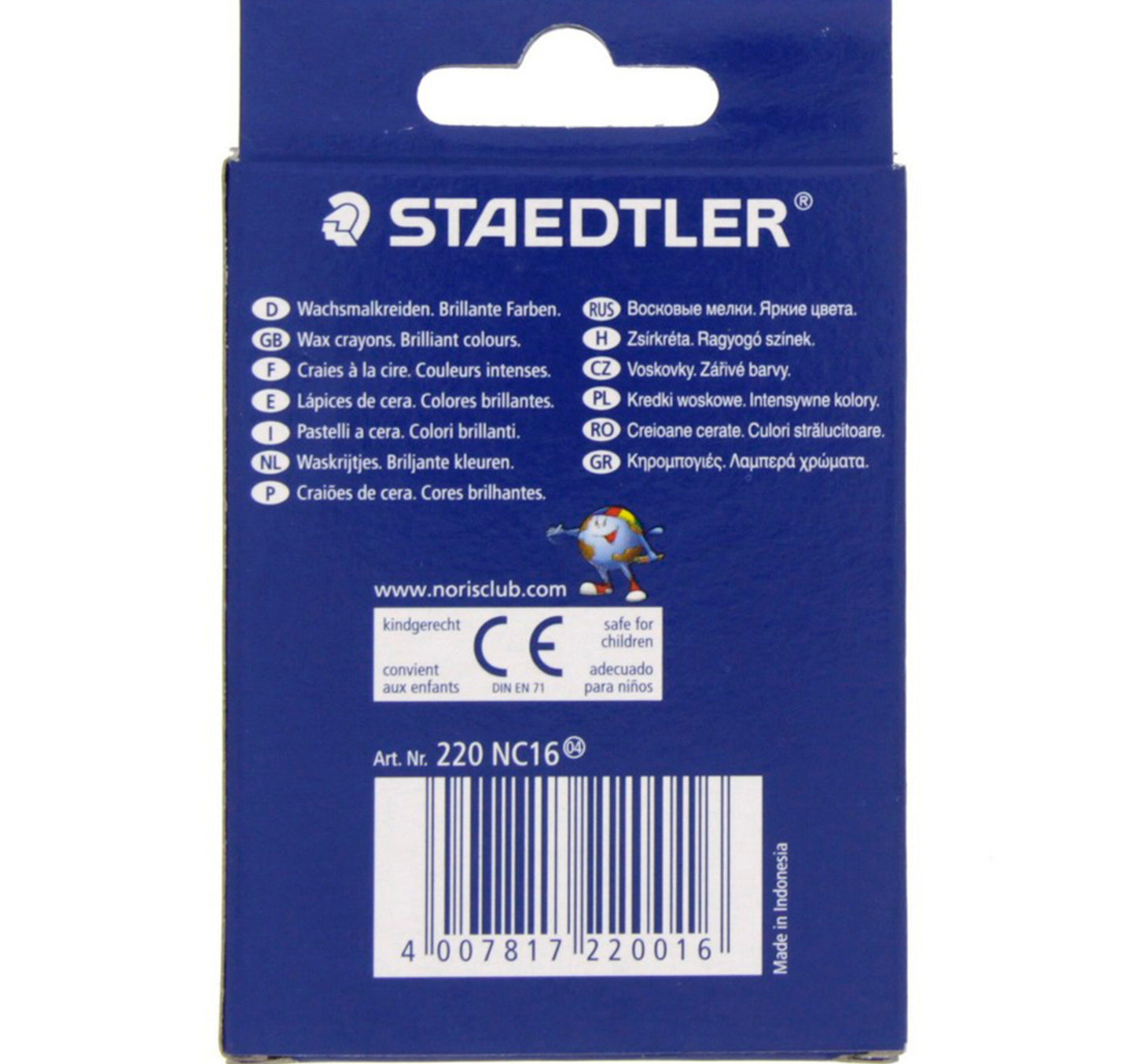 Staedtler Noris Club Wax Crayons 220NC16 16 Piece