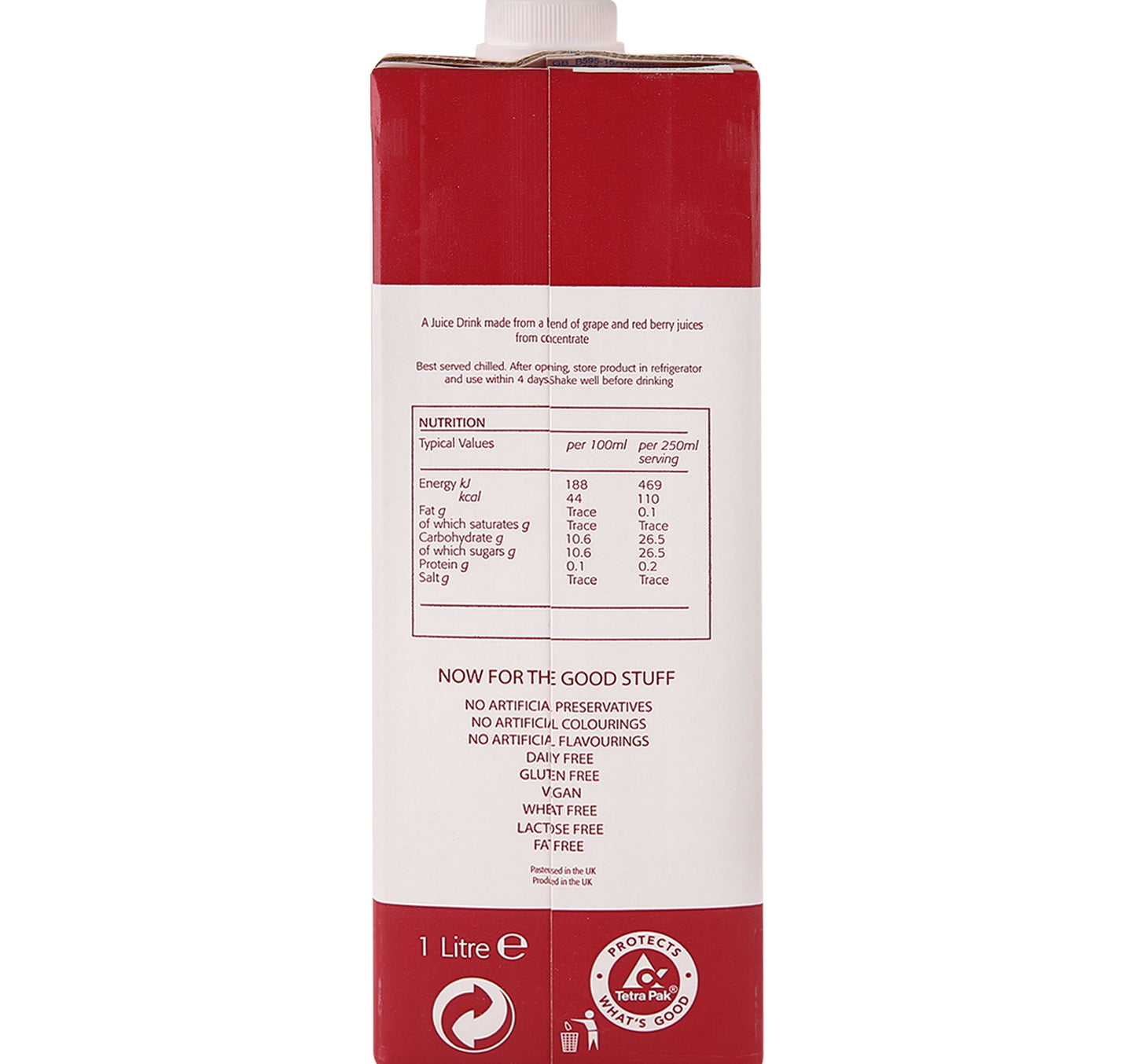 The Berry Company Superberries Juice Drink Red 1 Litre