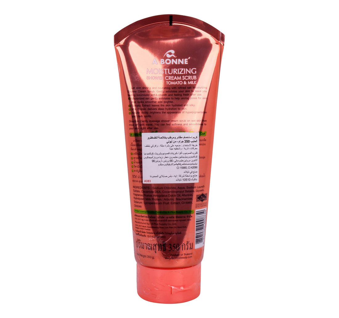 A Bonne Tomato & Milk Moisturizing Shower Cream Scrub 350 g