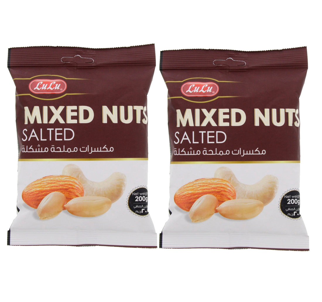 LuLu Mixed Nuts Salted Value Pack 2 x 200 g