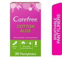 Carefree Panty Liners Cotton Aloe 30pcs