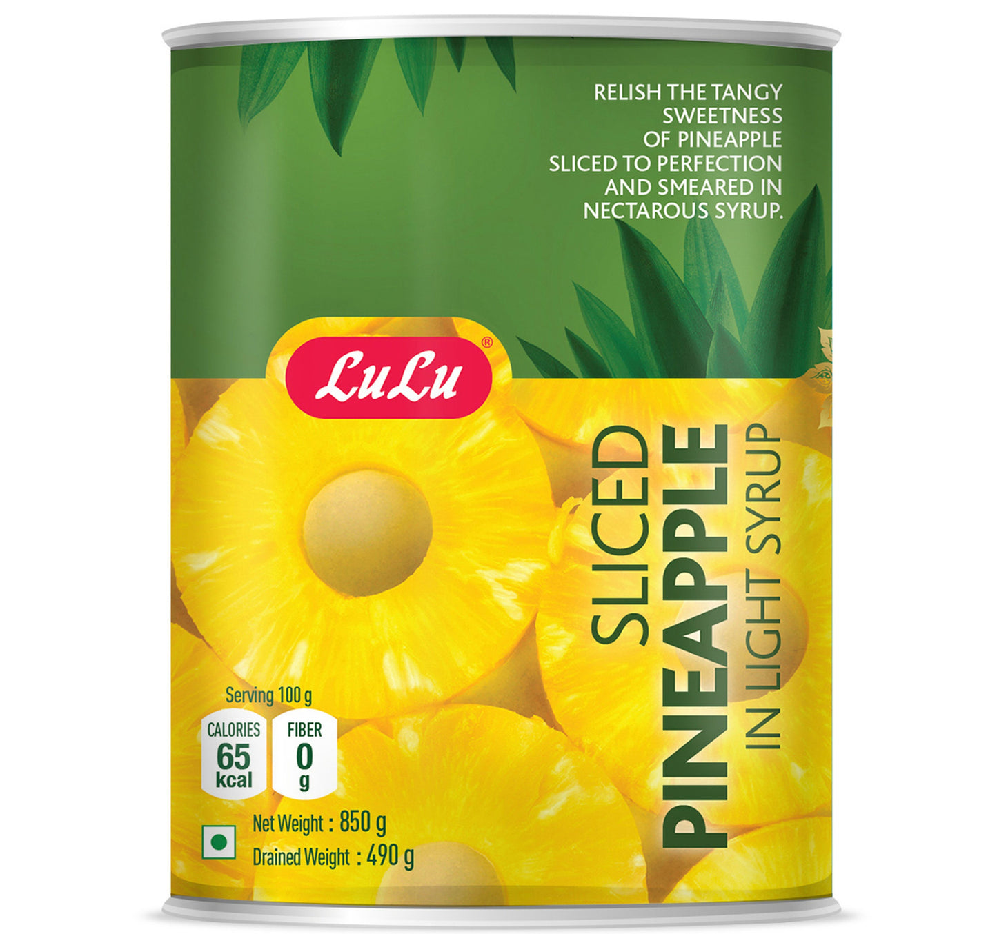 LuLu Sliced Pineapple In Light Syrup 850 g
