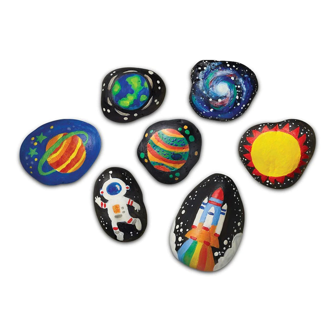 4M Kidzmaker - Glow In The Dark Space Rock Painting Kit, 00-04786