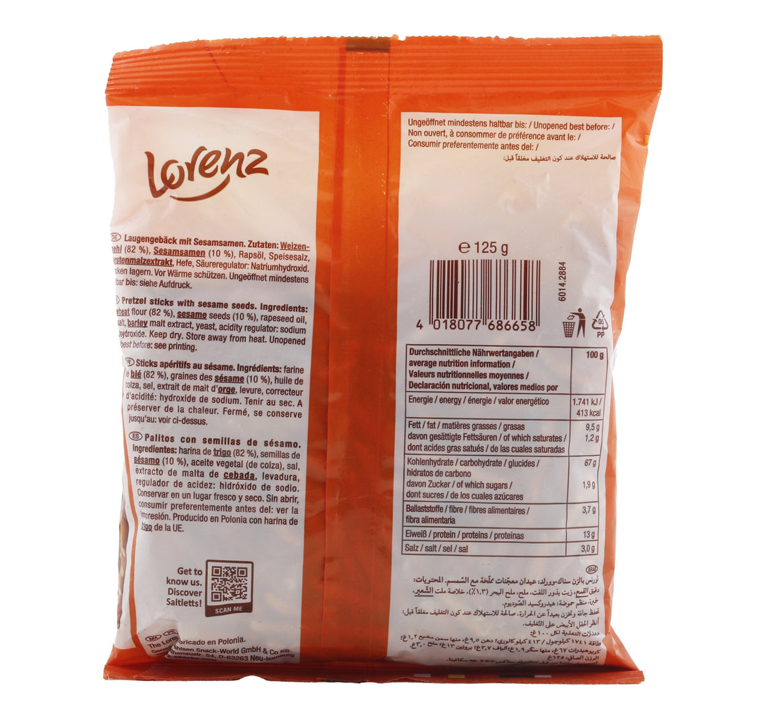Lorenz Saltletts Sesame Sticks 125 g