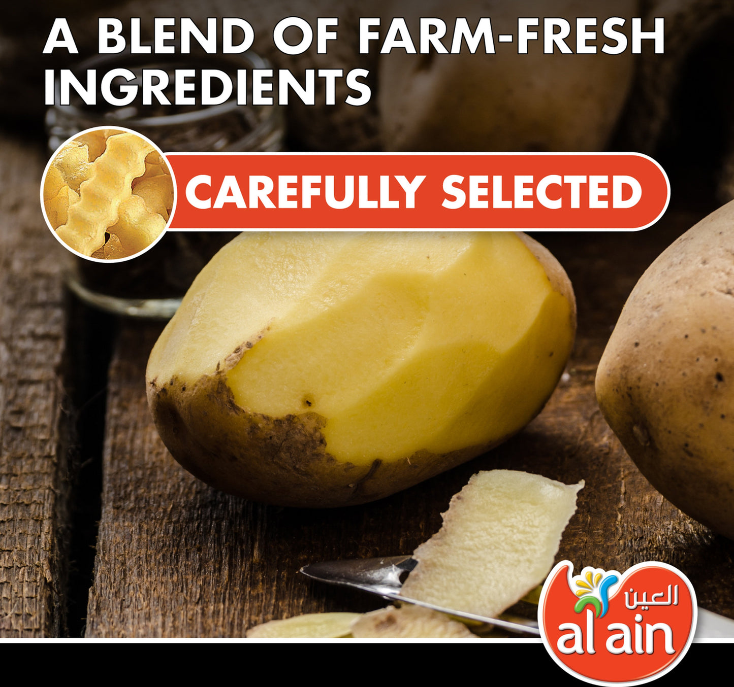 Al Ain Crinkle Cut French Fries 750 g