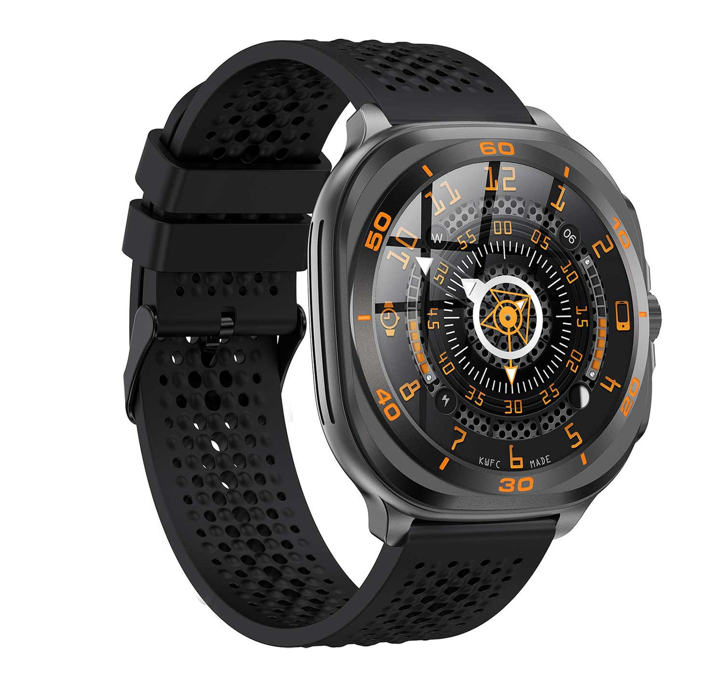 Swiss Military Smartwatch with Silicon Strap, Black, DOM7