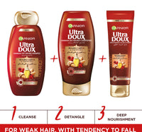 Garnier Ultra Doux Shampoo Healing Castor & Almond Oils 200 ml